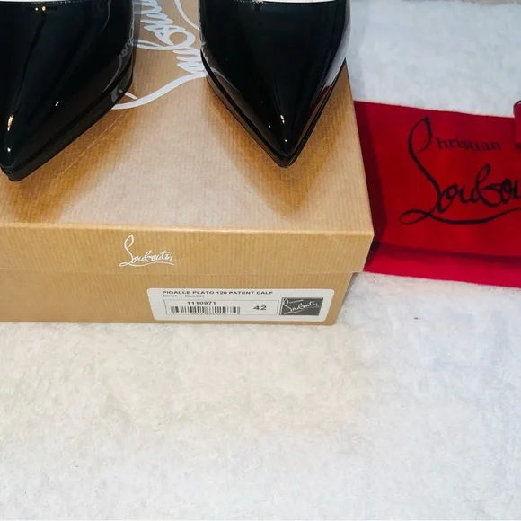 Pigalle Plato 120 Patent Calf Heel Black 42 - Picture 6 of 16